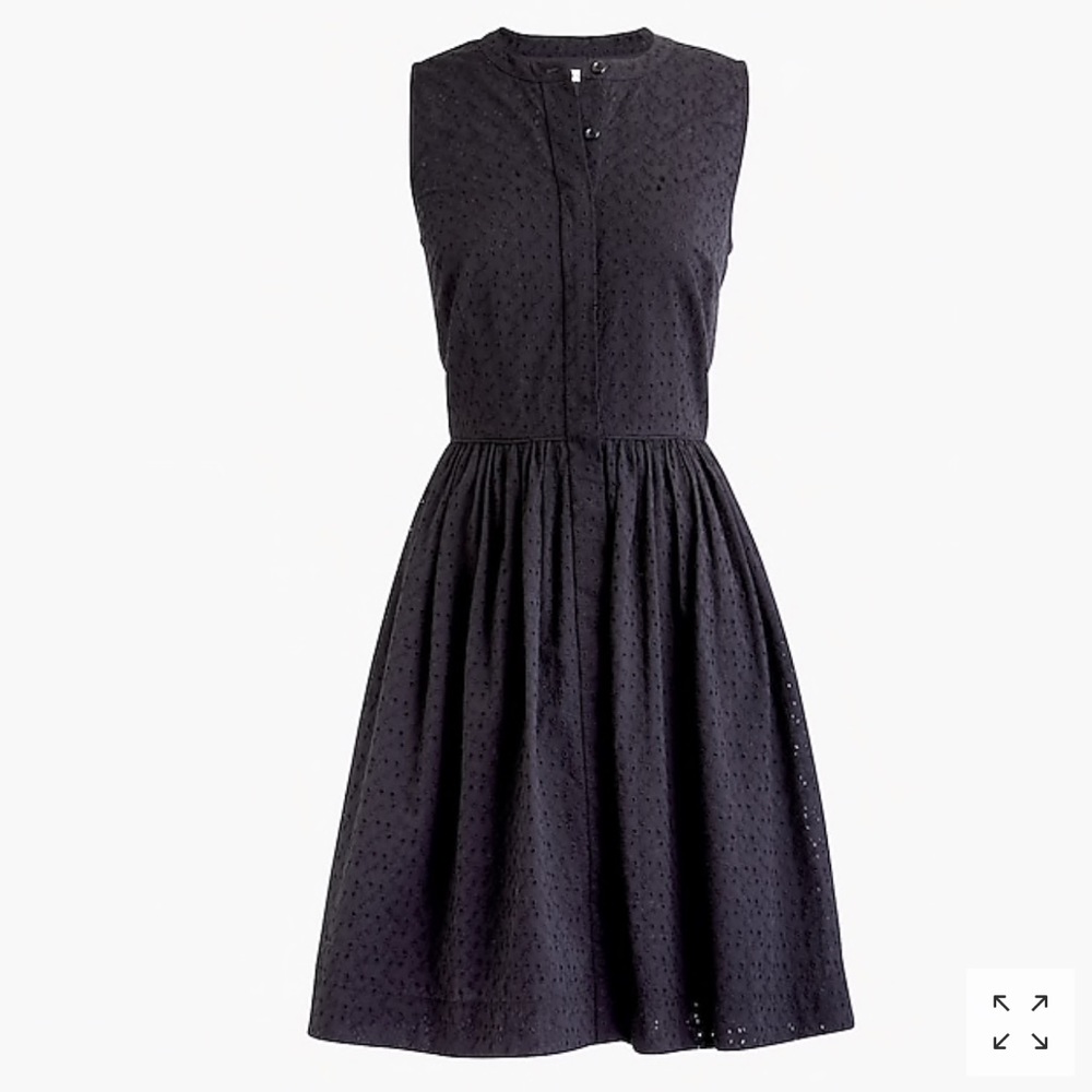 J.Crew Eyelet Sleeveless Shirtdress